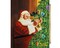 Santa Claus Christmas Tree Norman Rockwell Licensed by David Textiles Digital Print Cotton Fabric Panel | 100% Cotton | Sold By the Panel
